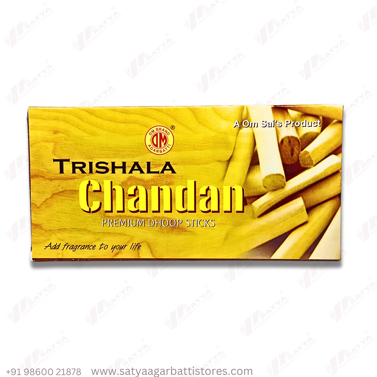 Om Sai-Trishala Chandan Dhoop Sticks 50Gram