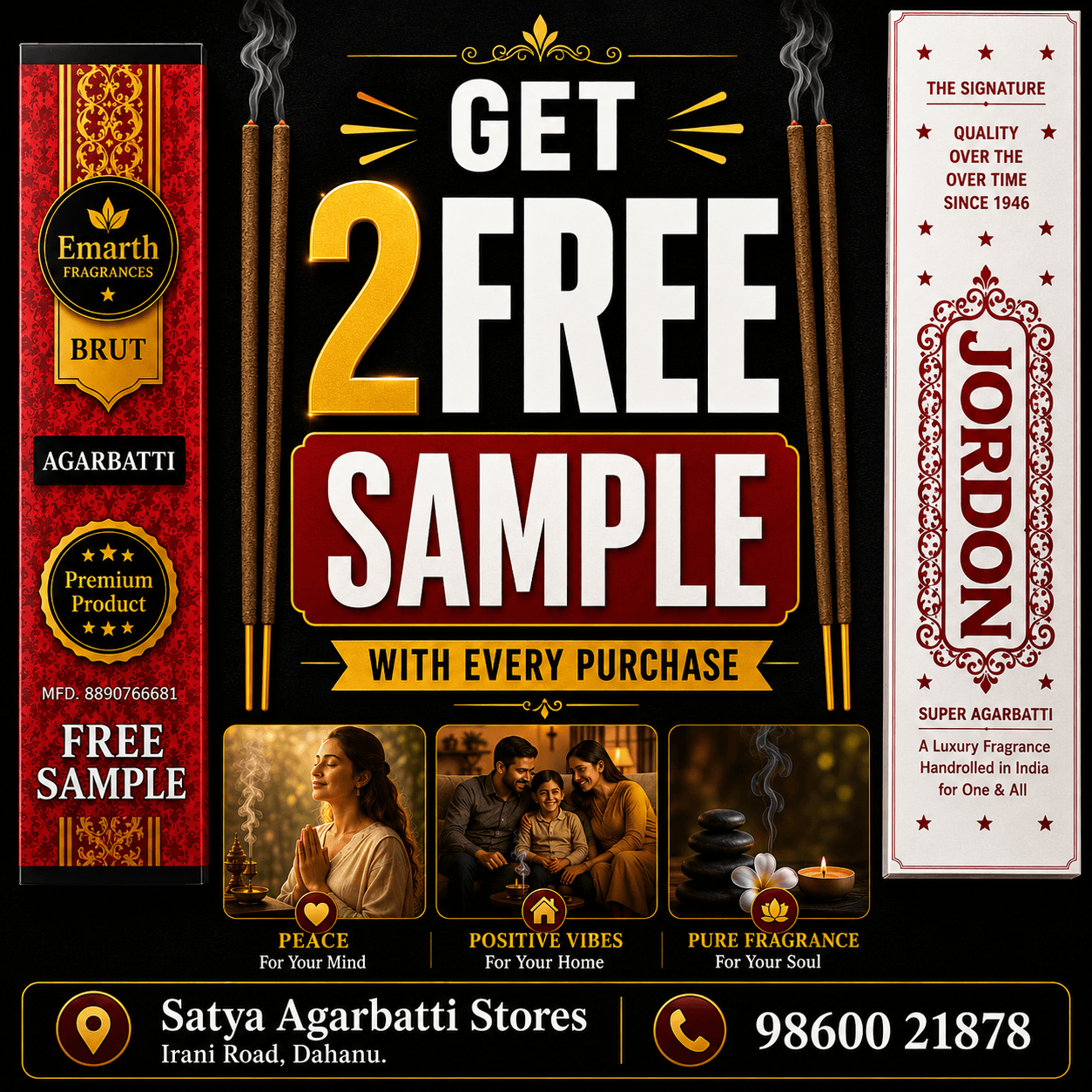 2 sticks samples