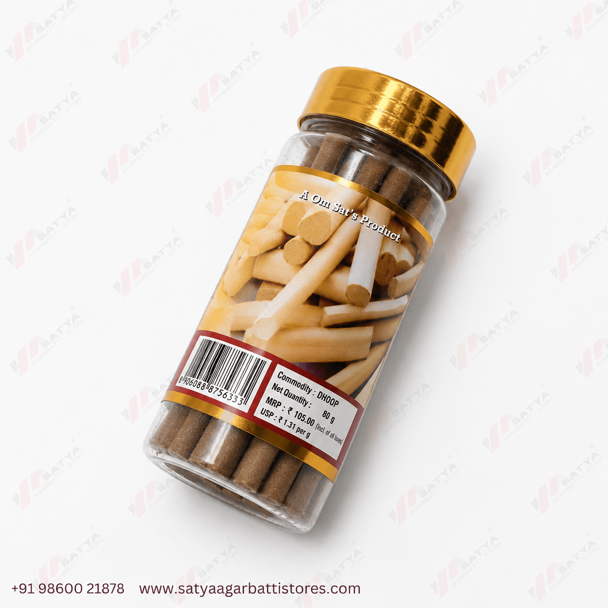 Trishala Chandan Dhoop Sticks 80gm - Image 3