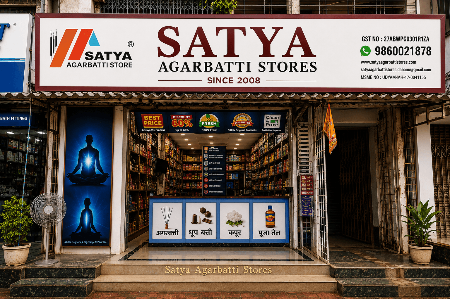 Satya Agarbatti Stores shop in Dahanu